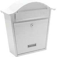 Post Box Letter Mail Lockable Outside Wall Mounted with Keys Large Classic