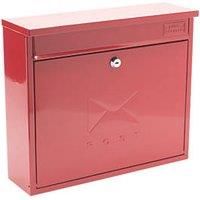 Post Box Letter Mail Lockable Outside Wall Mounted Elegance Square With Keys