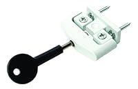 Sterling LWL101 Hinged Wooden Window Lock, White, 75 x 23 x 14 mm