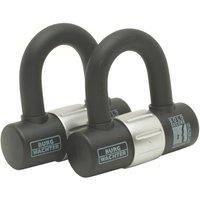 Burg-Wachter 100D Duo Sold Secure Gold Keyed Alike U Lock Twin Pack, Black