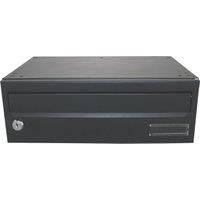 Sterling Wharfe Horizontal Postbox, Black