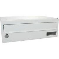 Sterling Wharfe Horizontal Postbox, White