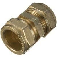 Primaflow Brass Compression Straight Coupling - 15mm Pack Of 10