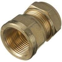 Primaflow Brass Female Iron Straight Coupling - 3/4in X 22mm