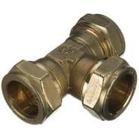 Primaflow Brass Compression Equal Tee - 15mm
