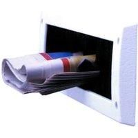 Wickes Internal Letter Box Draught Excluder White  78 x 338mm