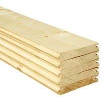 Wickes PTG Timber Floorboards - 18mm x 119mm x 1800mm - Pack of 5