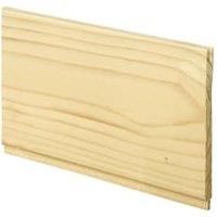 Wickes V-jointed Traditional Softwood Cladding - 8mm x 94mm x 1.8m Pack of 5
