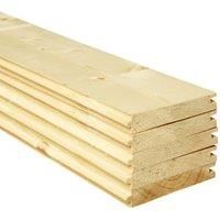 Wickes PTG Timber Floorboards - 18mm x 119mm x 3000mm - Pack of 5