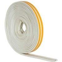 Wickes P Profile Rubber Draught Seal White - 10m