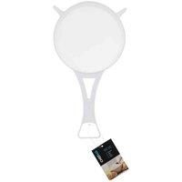 Chef Aid 15cm Wide Nylon Mesh Plastic Strainer in White, Ideal for Draining, Straining and Washing Beans, Fruit, Vegatables, Salads and much more, BPA Free and Dishwasher Safe