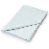 Helena Springfield Plain Dye Percale 50/50 Flat Sheet, Double, Duck Egg