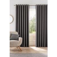 Helena Springfield London Eden Curtains, Polyester, Charcoal, 66x54