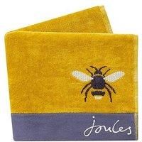 Joules Botanical Bee 100% Cotton Gold Towel Gold and Grey
