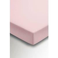 Helena Springfield Copenhagen Plain Dye Fitted Sheet  Single  Blush