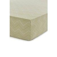 PALM HOUSE FITTED SHEET S/B BOTANICAL GREEN