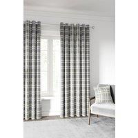 Helena Springfield Harriet Lined Eyelet Room Darkening Curtains gray 138.0 H x 168.0 W cm