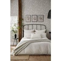 PURE LINEN COTTON DUVET COVER SILVER