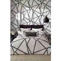 SUMI DUVET COVER PEARL & CHARCOAL