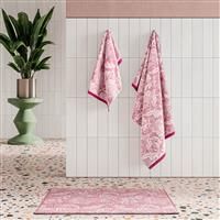 Ted Baker Baroque Bath Mat, Dusky Rose