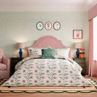 Sanderson for National Trust Catherinae Duvet Cover Set Double Fuschia