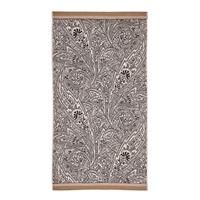 Bedeck of Belfast Umma Paisley Bath Mat, Charcoal & Linen