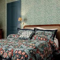 Morris & Co for V&A; Earthly Paradise Duvet Cover Set Double Teal & Sea Green