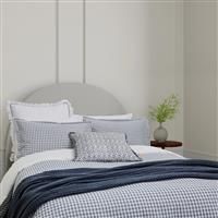 Bedeck of Belfast Mallory Double Duvet Cover Set H200 x W200 x D1cm - Navy A
