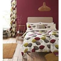 Sanderson Options Dandelion Clocks Duvet Cover Set King Size Blackcurrant