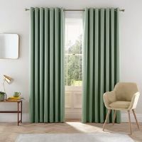 Helena Springfield Eden Lined Curtains Sage 168cm Width x 138cm Drop
