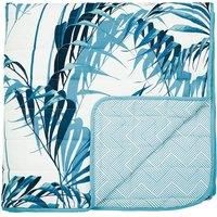 Sanderson Palmhouse Eucalyptus 260x265cm Quilted Throw