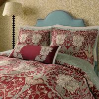 Morris & Co Honeysuckle And Tulip 100% Cotton Percale Duvet Cover Set