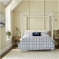 Long Island By Helena Springfield Hunter's Check Duvet Set, Single, Cobalt Blue