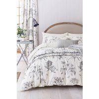 Sanderson 'Etchings & Roses Ivory' Duvet Cover Set in Ivory | Size: Single