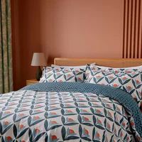 Scion Duvet cover Tulip Trellis Bedding set QCSTUTN3NAV
