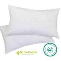 Vision Linens Pair Of Anti-Allergy & Anti-Bacterial Pure Cotton Pillows, Polyester Filling