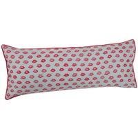 Super Soft And Comfortable Painted Red Lips Body Pillow, Fun And Flirty Design, 100% Cotton Cover, 100% Recycled Polyester Filling, Machine Washable – 50 x 122cm