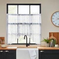Pembury White Lace Jardiniere Net Curtain White