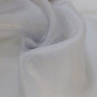 By the Metre Silver Organza Fabric