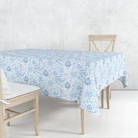 William Morris Blue Compton 132 x 132cm Acrylic/PVC Tablecloth