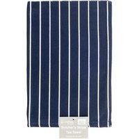 Le Chateau Woven Butcher's Stripe Tea Towel - Navy