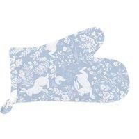 William Morris Forest Life Blue Single Oven Mitt