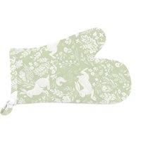 William Morris Forest Life Green Single Oven Mitt