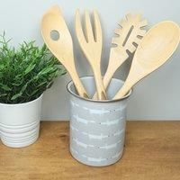Scion by Dexam Mr Fox Utensil Jar - Grey