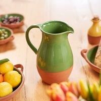 Dexam Sintra Glazed Terracotta Jug - Green