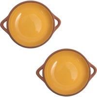 Dexam Sintra Small Glazed Terracotta Tapas Dish Ochre