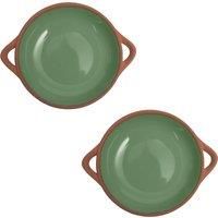 Dexam Sintra Small Glazed Terracotta Tapas Dish Green
