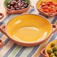 Dexam Sintra Large Glazed Terracotta Tapas Dish - Ochre