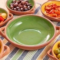 Dexam Sintra Large Glazed Terracotta Tapas Dish - Green