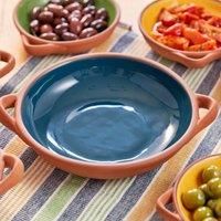Dexam Sintra Large Glazed Terracotta Tapas Dish - Ink Blue